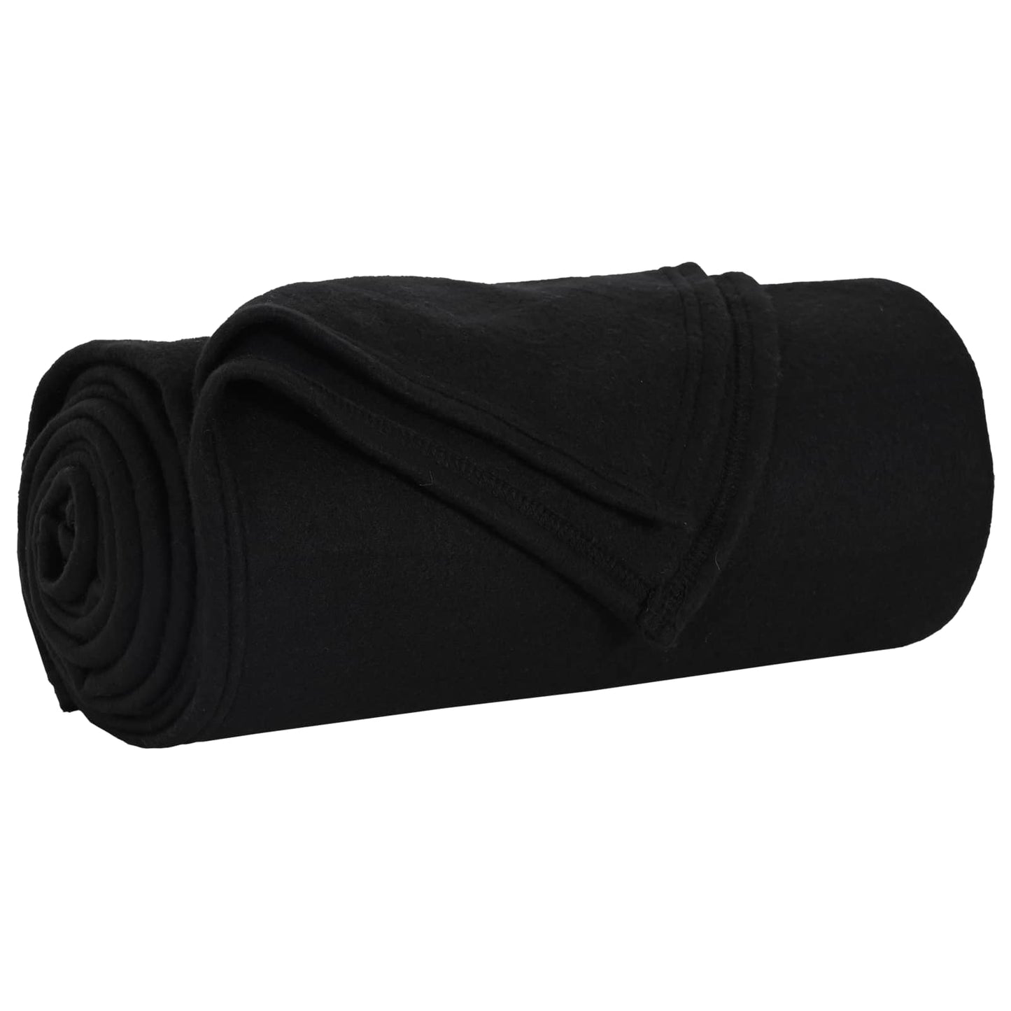 Coperte da Pile 6 pcs Nero 200 x 150 cm Panno