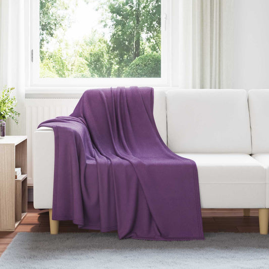 Coperte da Pile 6 pcs Viola 170 x 130 cm Panno | homemem39