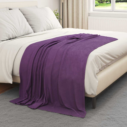Coperte da Pile 6 pcs Viola 170 x 130 cm Panno