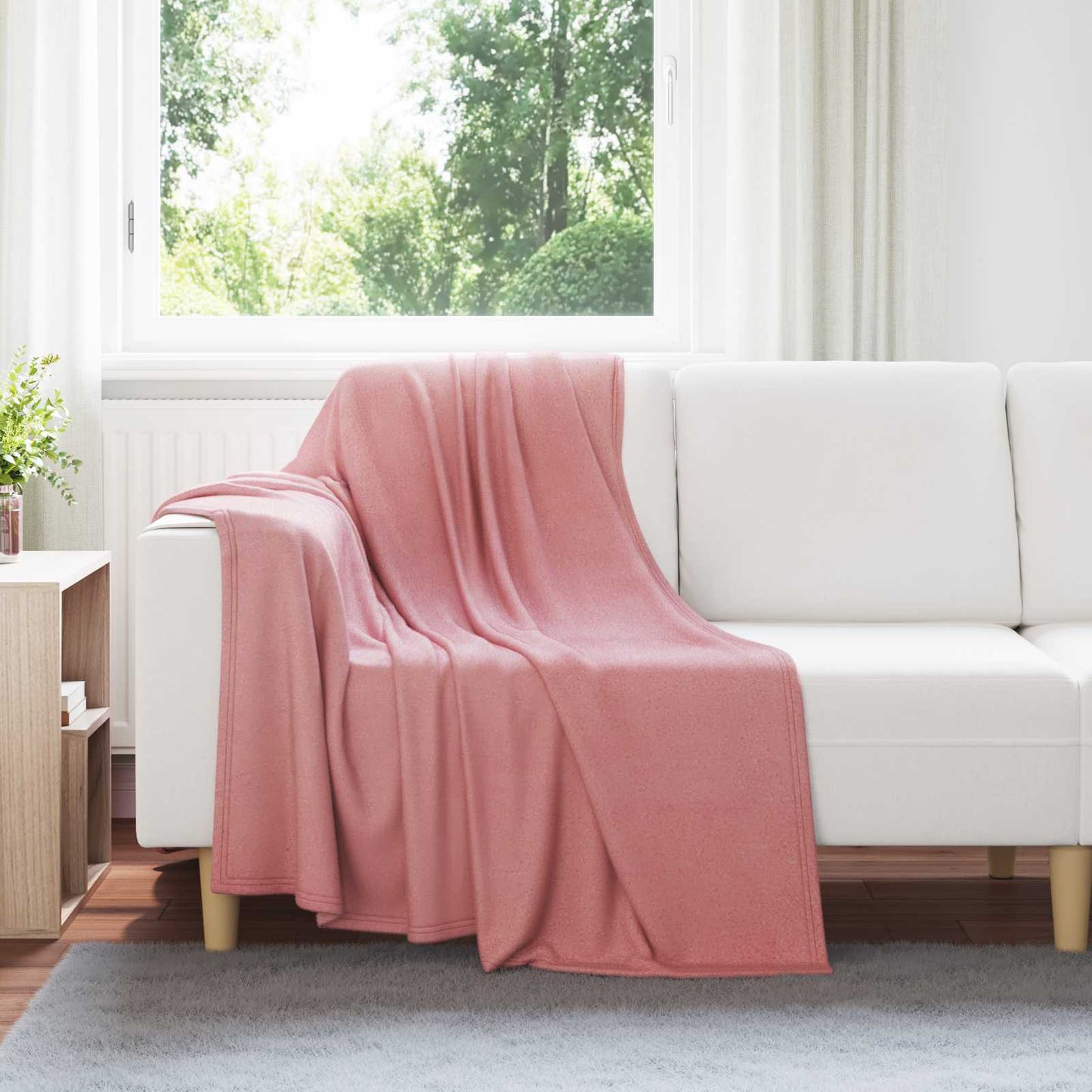 Coperte da Pile 6 pcs Rosa 170 x 130 cm Panno