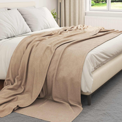 Coperte da Pile 24 pcs Cammello 240 x 220 cm Panno