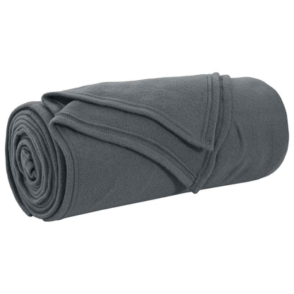 Coperte da Pile 24 pcs Grigio scuro 270 x 240 cm Panno | homemem39