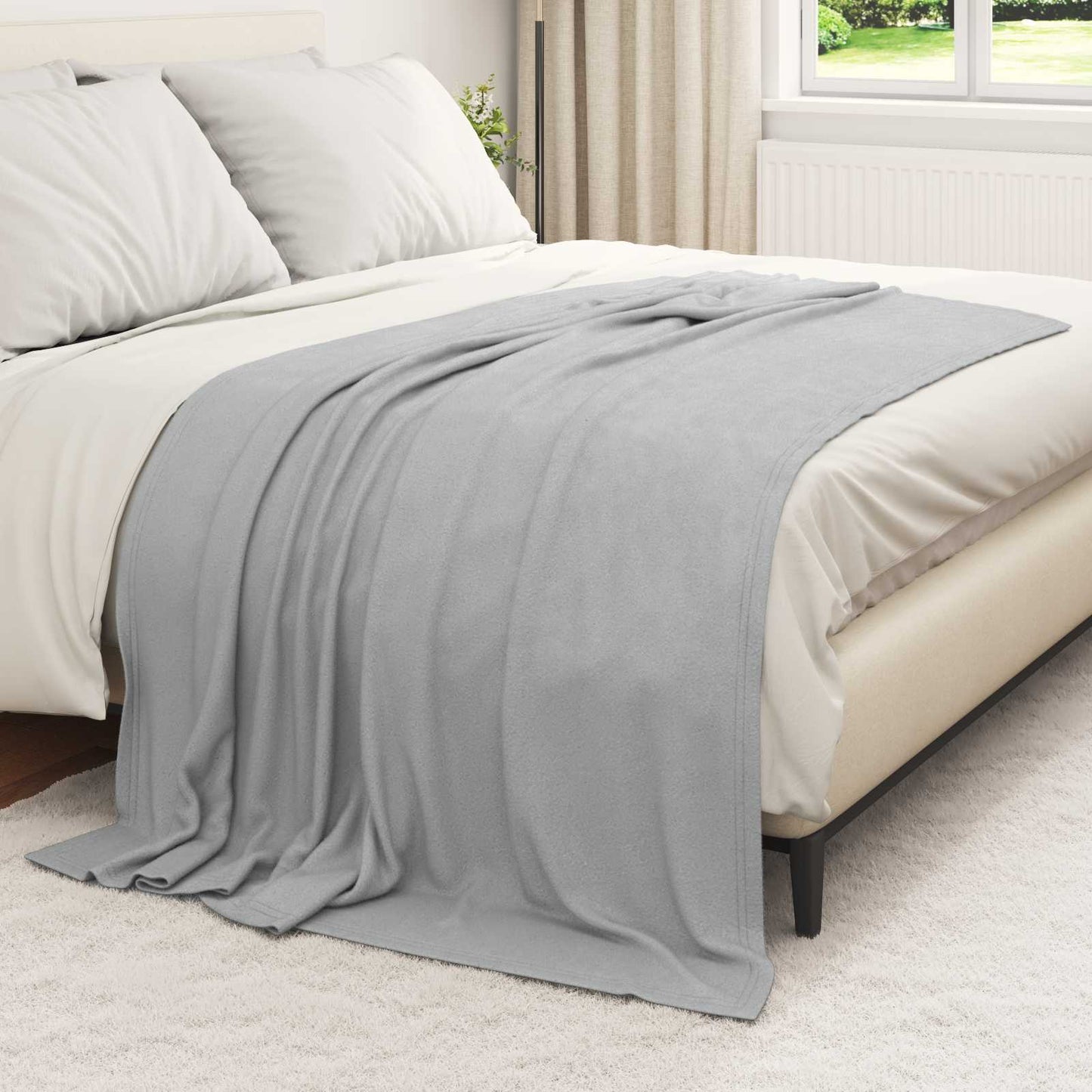 Coperte da Pile 24 pcs Grigio 200 x 150 cm Panno | homemem39
