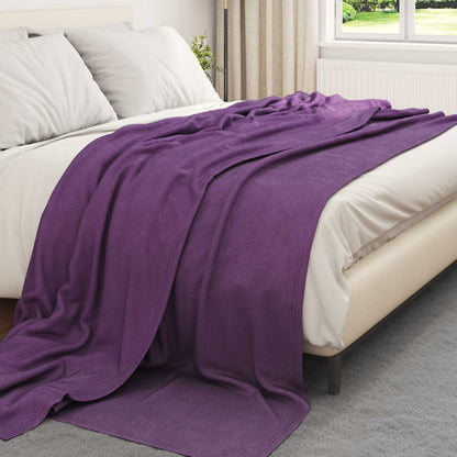 Coperte da Pile 24 pcs Viola 240 x 220 cm Panno | homemem39