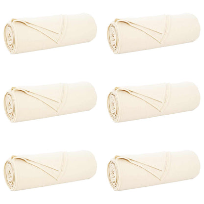 Coperte da Pile 6 pcs Crema 280 x 210 cm Panno | homemem39