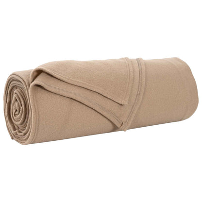 Coperte da Pile 6 pcs Cammello 210 x 140 cm Panno