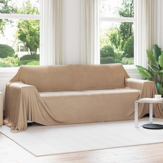 Coperte da Pile 6 pz Cammello 350 x 270 cm 8.09 kg Panno - homemem39