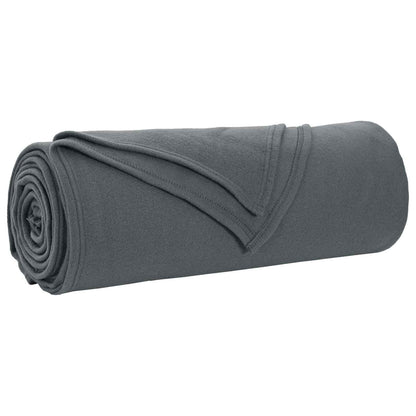 Coperte da Pile 6 pcs Grigio scuro 210 x 140 cm Panno | homemem39