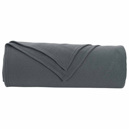 Coperte da Pile 6 pcs Grigio scuro 280 x 210 cm Panno