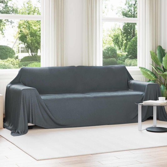 Coperte da Pile 6 pz Grigio Scuro 350 x 270 cm 8.09 kg Panno - homemem39