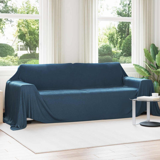 Coperte da Pile 6 pcs Blu navy 350 x 270 cm Panno | homemem39