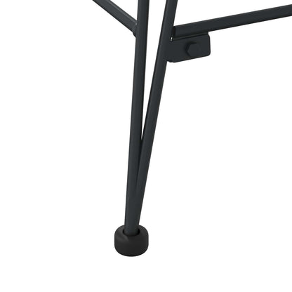 Sedia da Bar 2 pcs 55 x 52 x 105 cm Rattan e Ferro