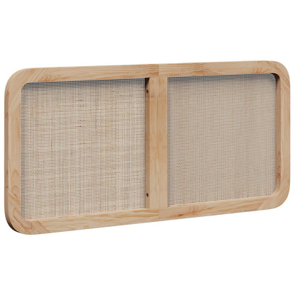 Testiera con testiera Naturale 120 x 55 x 3 cm Rattan