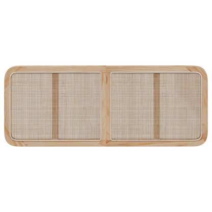 Testiera con testiera Naturale 140 x 55 x 3 cm Rattan