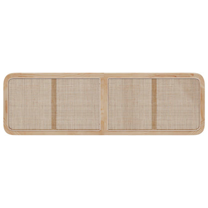 Testiera con testiera Naturale 180 x 55 x 3 cm Rattan
