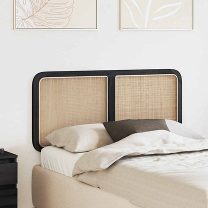Testiera con testiera Nero 120 x 55 x 3 cm Rattan