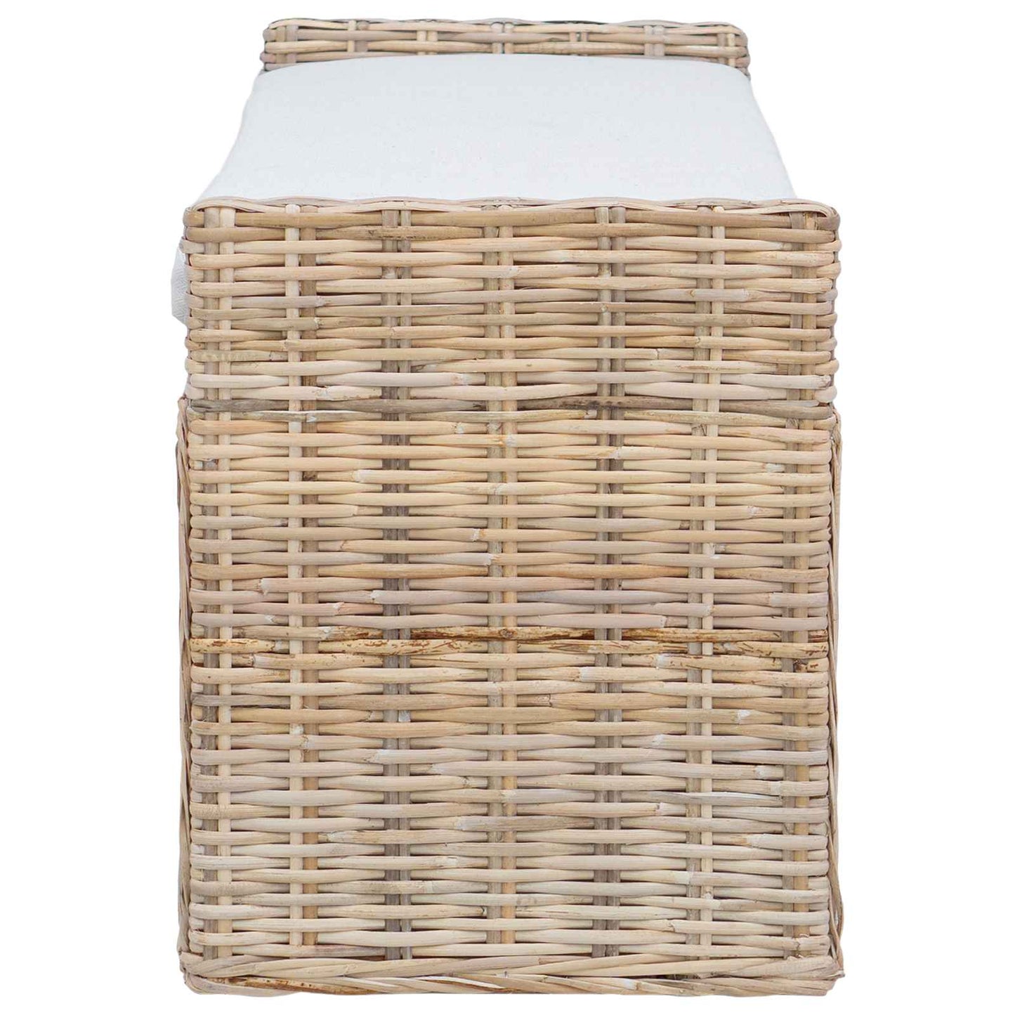 Panchina con contenitore Naturale 110 x 40 x 50 cm Rattan