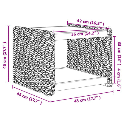 Tavolo laterale Naturale 44.5 x 45 x 45 cm