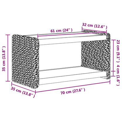 Tavolino da salotto Naturale 70 x 35 x 35 cm | homemem39