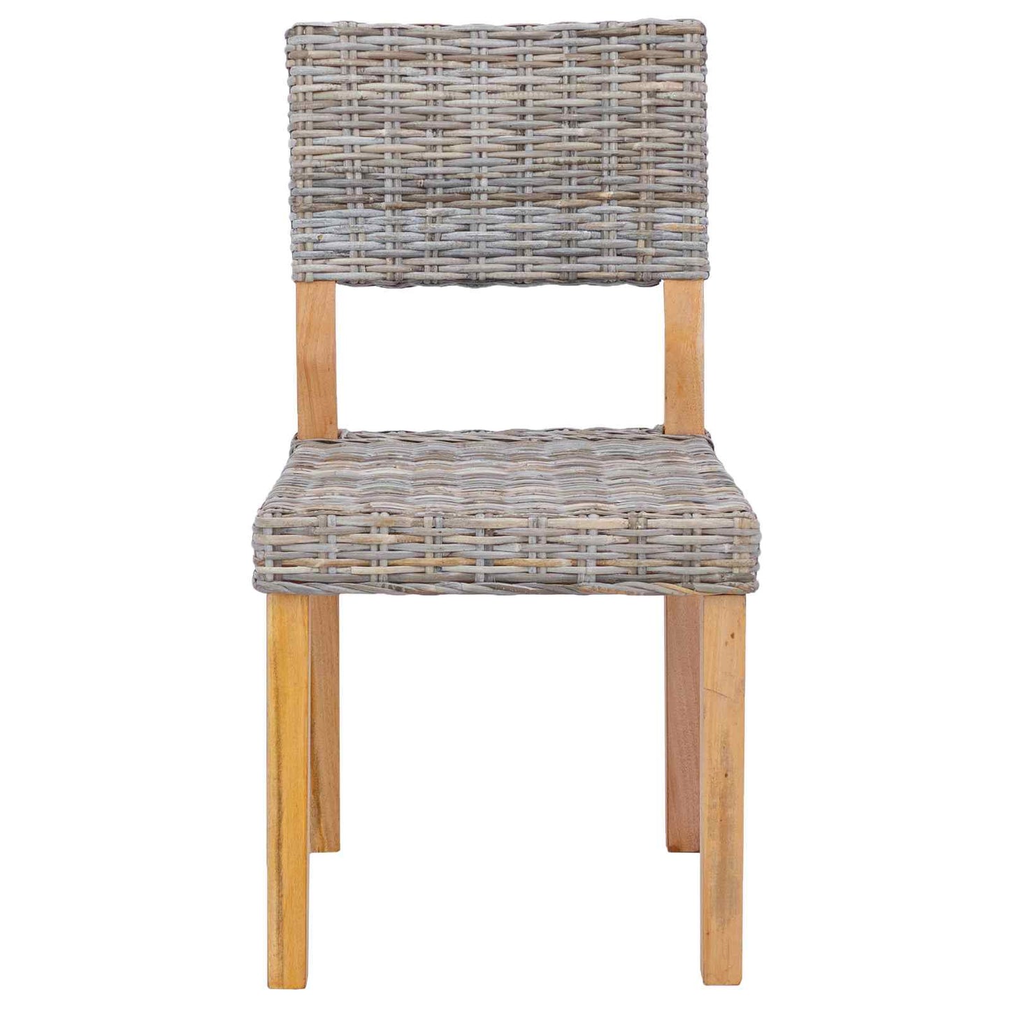 Sedia da pranzo 2 pz Rattan Kubu Grigio Kubu 46 x 55 x 84 cm