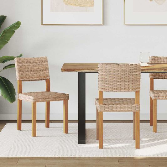 Sedia da pranzo 2 pcs Rattan Kubu Naturale 46 x 55 x 84 cm | homemem39