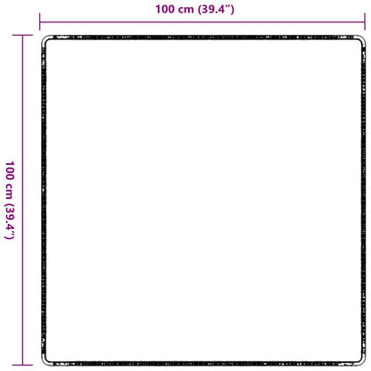 Runner in Moquette Antracite 100 x 100 cm 100% Polipropilene