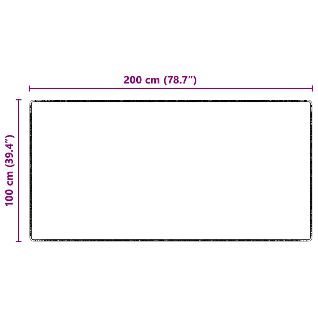 Runner in Moquette Grigio scuro 100 x 200 cm 100% Polipropilene