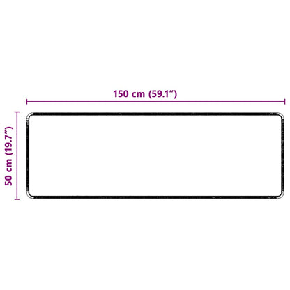 Runner in Moquette Grigio 50 x 150 cm 100% Polipropilene Tuft