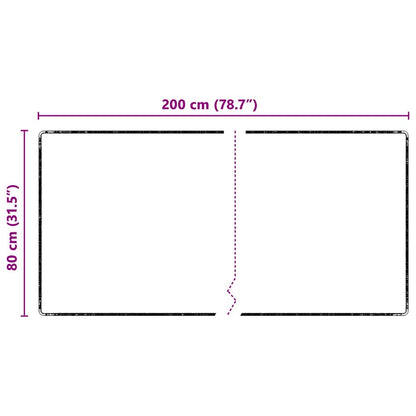 Runner in Moquette Grigio 80 x 200 cm 100% Polipropilene Tuft