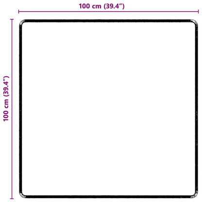 Runner in Moquette Grigio 100 x 100 cm 100% Polipropilene Tuft