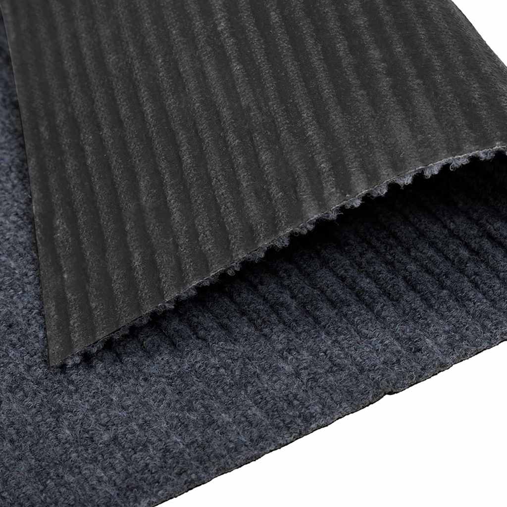 Runner in Moquette Grigio 80 x 150 cm Tessuto