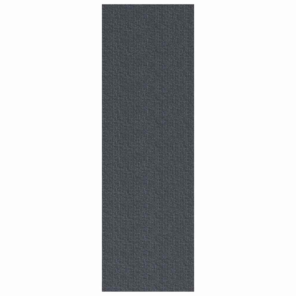 Runner in Moquette Grigio 80 x 200 cm Tessuto