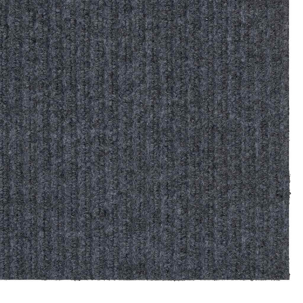 Runner in Moquette Grigio 80 x 250 cm Tessuto