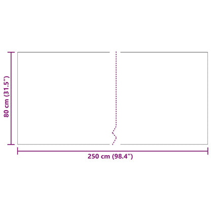 Runner in Moquette Antracite 80 x 250 cm Tessuto