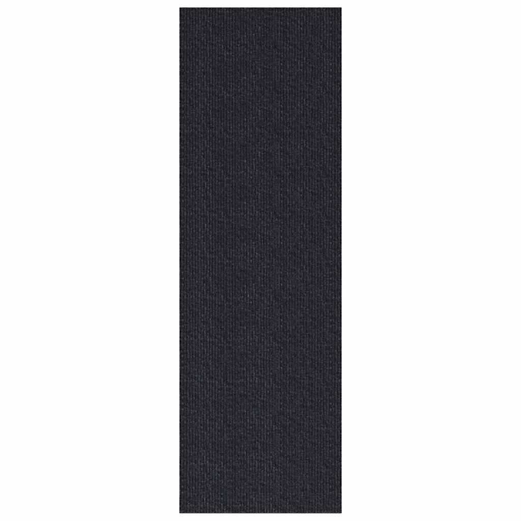 Runner in Moquette Antracite 80 x 400 cm Tessuto