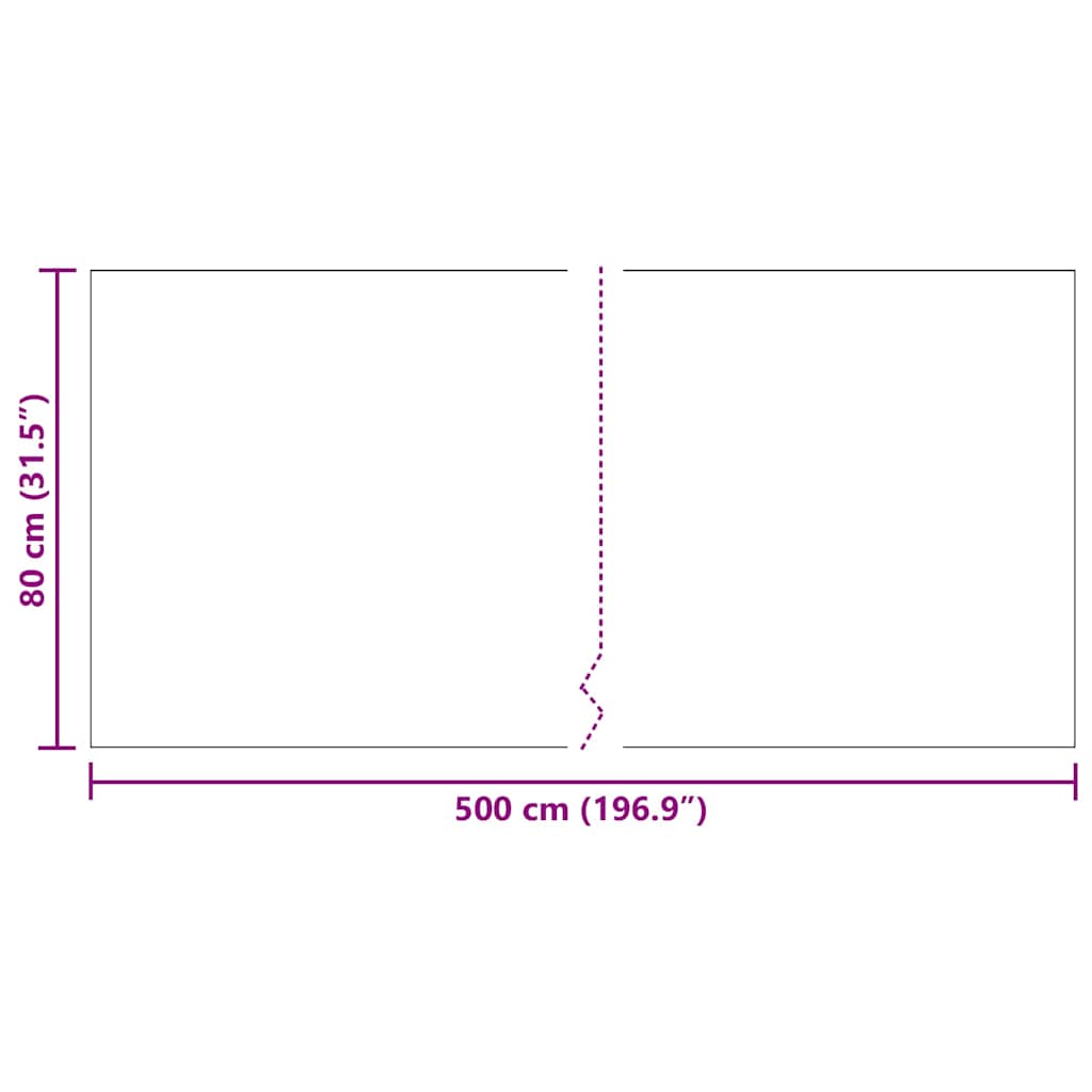 Runner in Moquette Antracite 80 x 500 cm Tessuto