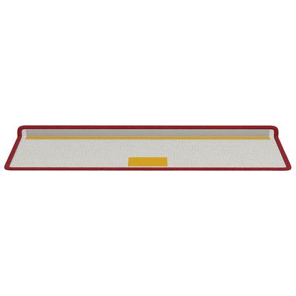 Tappetini per scale autoadesivi 15 pcs Rosso 65 x 21 x 4 cm | homemem39