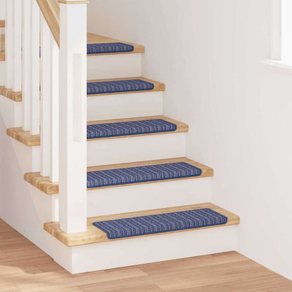 Tappetini per scale autoadesivi 15 pcs Blu 65 x 21 x 4 cm | homemem39