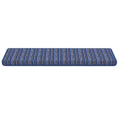 Tappetini per scale autoadesivi 15 pcs Blu 65 x 21 x 4 cm | homemem39
