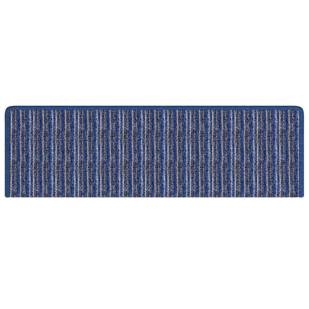 Tappetini per scale autoadesivi 15 pcs Blu 65 x 21 x 4 cm | homemem39