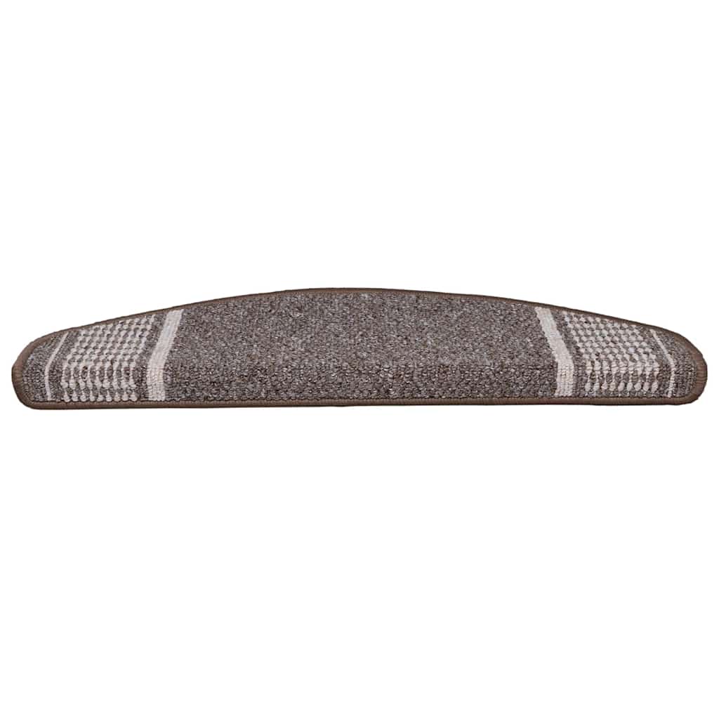 Tappetini per scale autoadesivi 15 pcs Marrone 65 x 21 x 4 cm | homemem39