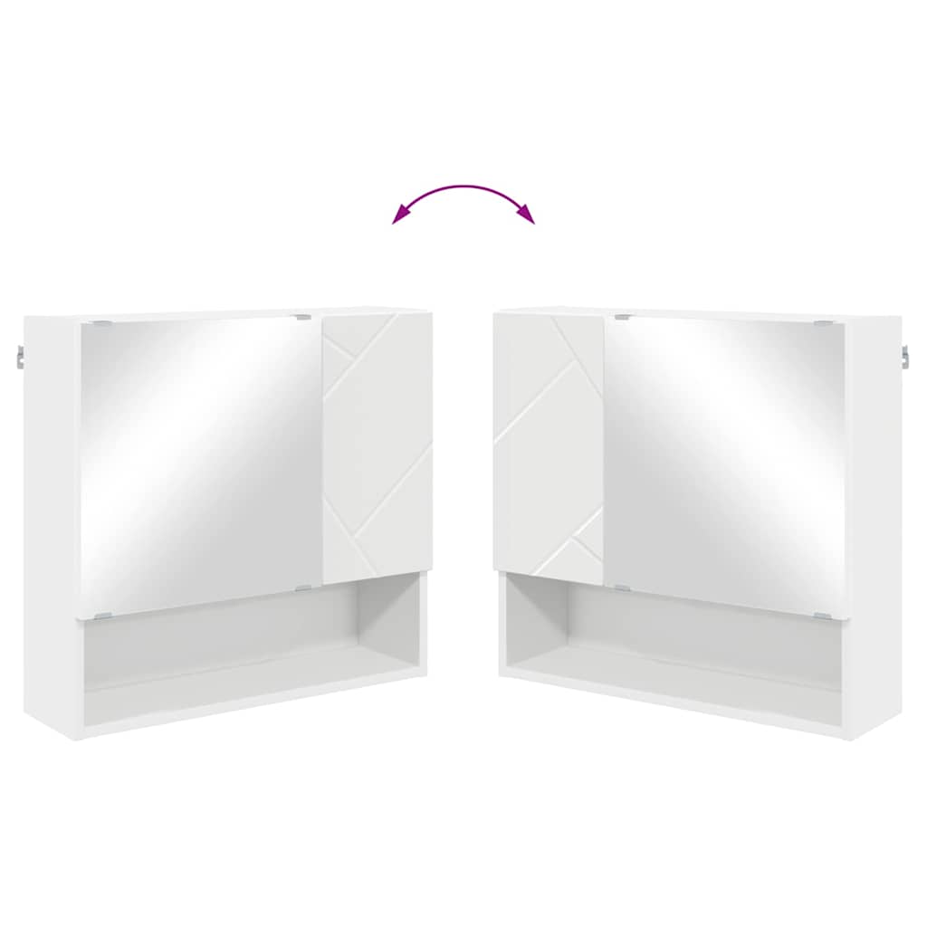 Set di mobili per il bagno Montaggio a parete 2 pcs Bianco | homemem39