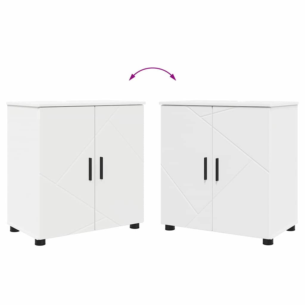 Set di mobili per il bagno 2 pz Bianco 61 x 35 x 64 cm