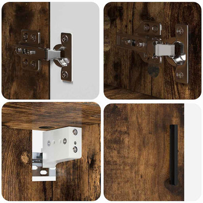 Set di mobili per il bagno 2 pz Rovere fumé 61 x 35 x 64 cm | homemem39