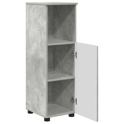 Set di mobili per il bagno con porta 3 pcs Grigio cemento | homemem39