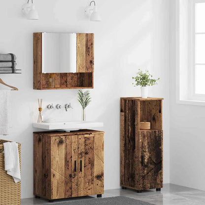 Set di mobili per il bagno 3 pz Legno vecchio 61 x 35 x 64 cm | homemem39