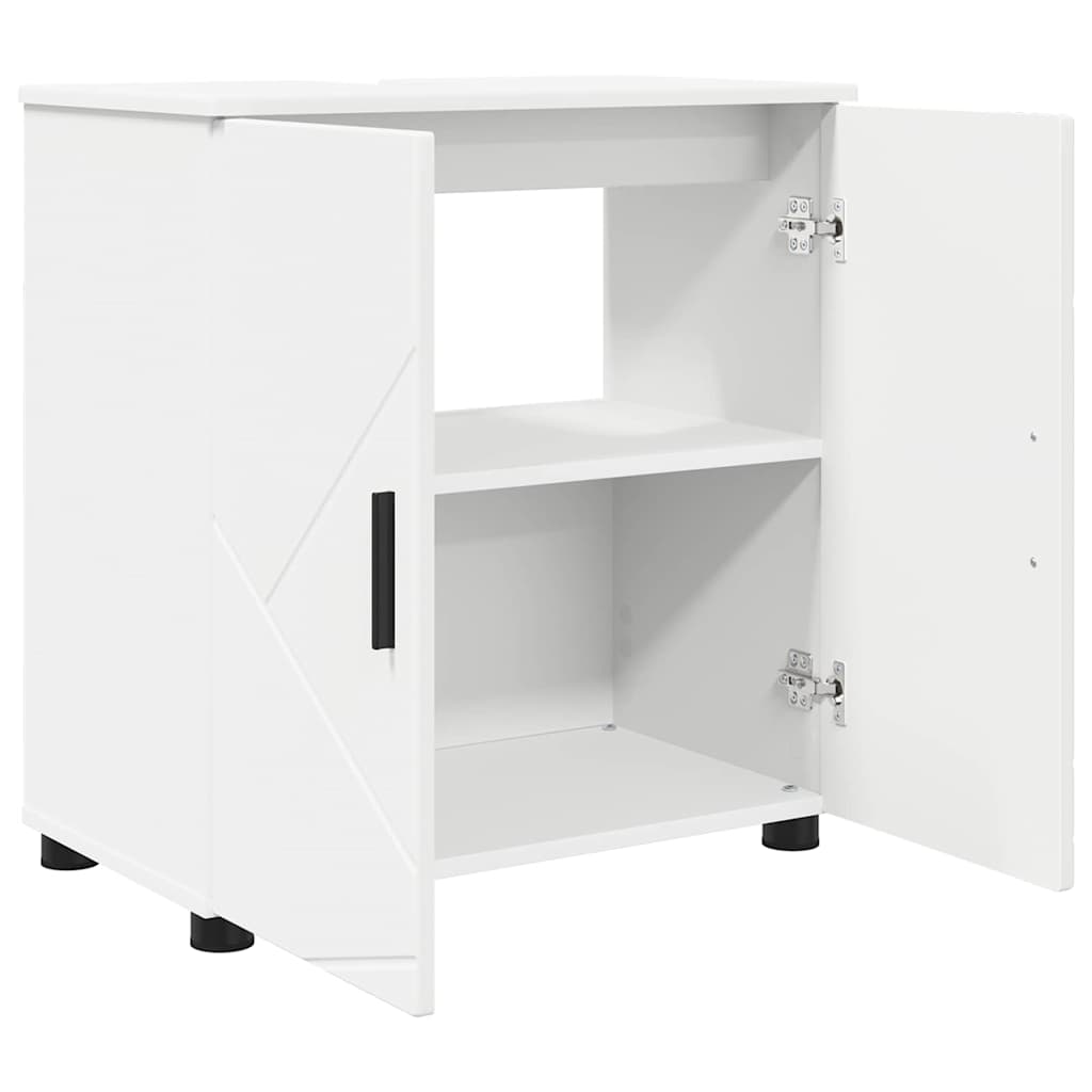Set di mobili per il bagno con cassetto con porta 3 pcs Bianco | homemem39