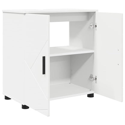 Set di mobili per il bagno con cassetto con porta 3 pcs Bianco | homemem39