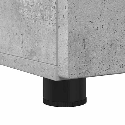 Set di mobili per il bagno con cassetto 3 pcs Grigio cemento | homemem39