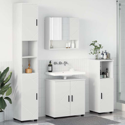 Set di mobili per il bagno 4 pz Bianco 61 x 35 x 64 cm | homemem39
